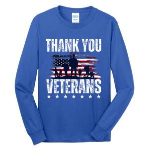 Thank You Veterans Day Memorial Day Partiotic Military Usa Tall Long Sleeve T-Shirt