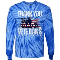 Thank You Veterans Day Memorial Day Partiotic Military Usa Tie-Dye Long Sleeve Shirt