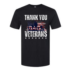 Thank You Veterans Day Memorial Day Partiotic Military Usa Softstyle CVC T-Shirt