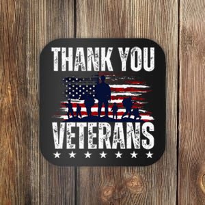 Thank You Veterans Day Memorial Day Partiotic Military Usa Coaster