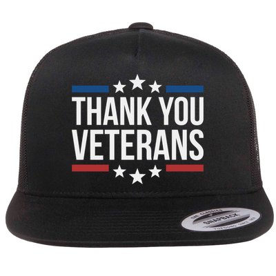 Thank You Veterans Gift Flatbill Hat
