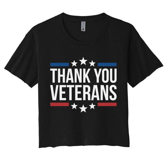 Thank You Veterans Gift Crop Top