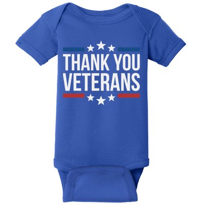 Thank You Veterans Gift Baby Bodysuit