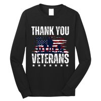 Thank You Veterans Day Memorial Day Partiotic Military Usa Long Sleeve Shirt