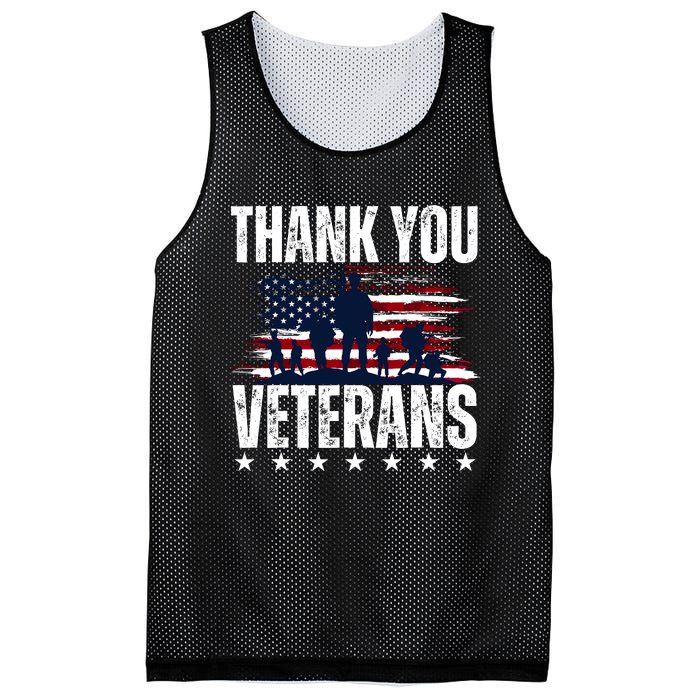 Thank You Veterans Day Memorial Day Partiotic Military Usa Mesh Reversible Basketball Jersey Tank