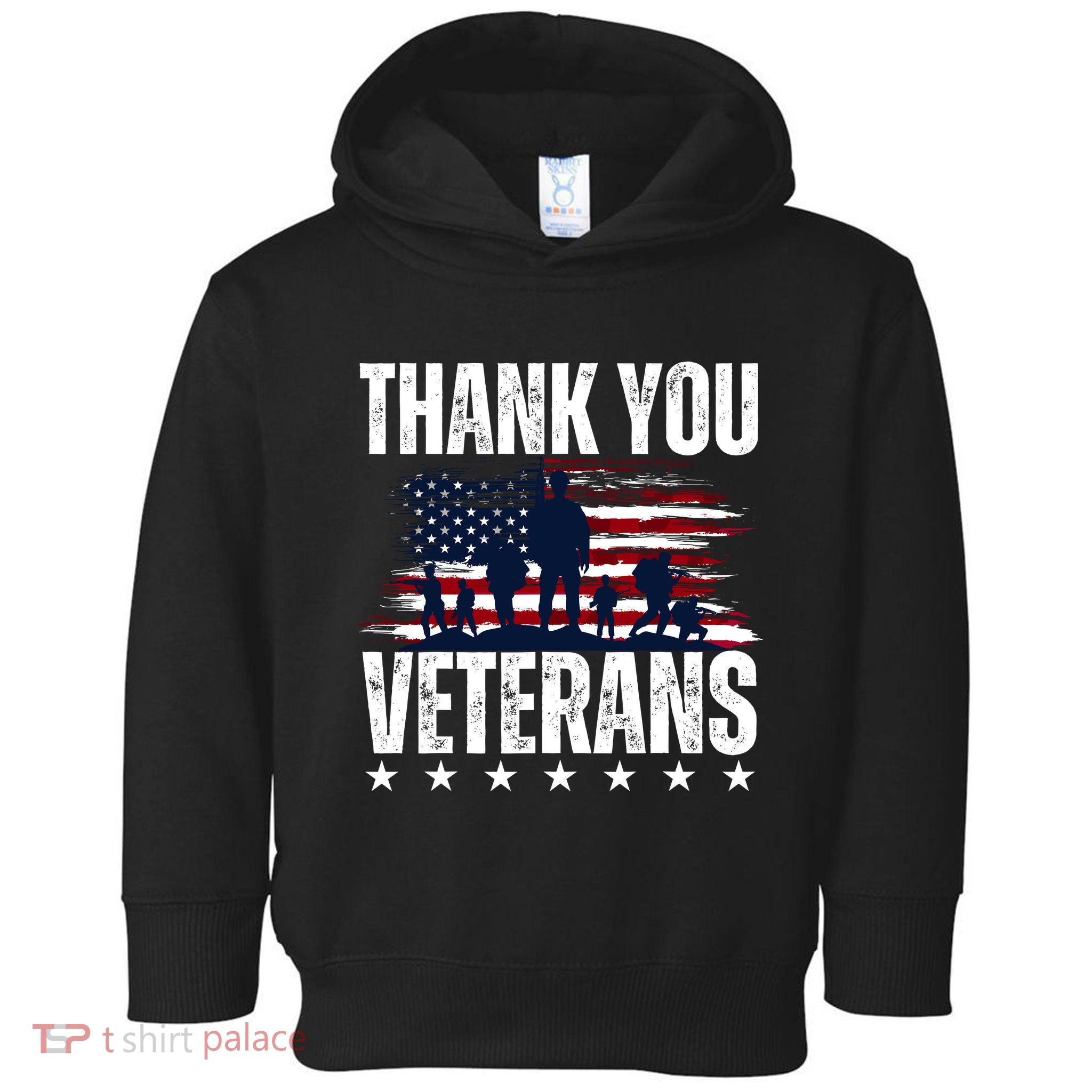 Thank You Veterans Day Memorial Day Partiotic Military Usa Toddler Hoodie