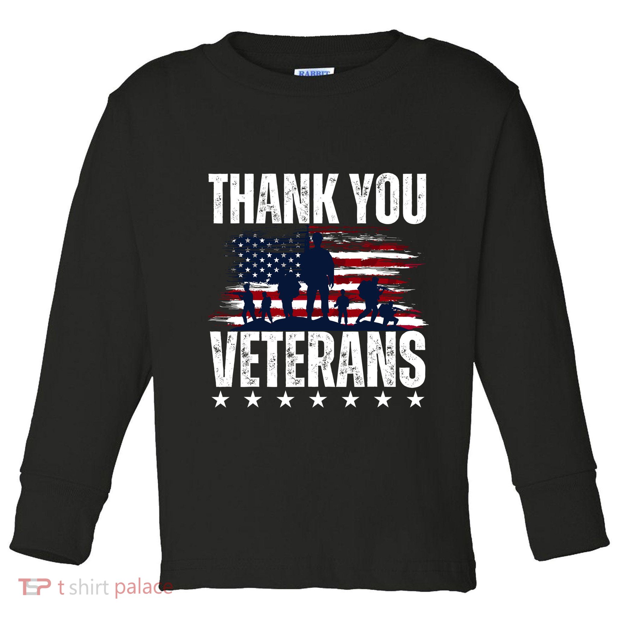Thank You Veterans Day Memorial Day Partiotic Military Usa Toddler Long Sleeve Shirt