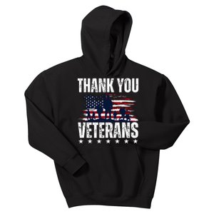 Thank You Veterans Day Memorial Day Partiotic Military Usa Kids Hoodie