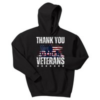 Thank You Veterans Day Memorial Day Partiotic Military Usa Kids Hoodie