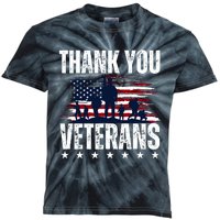 Thank You Veterans Day Memorial Day Partiotic Military Usa Kids Tie-Dye T-Shirt