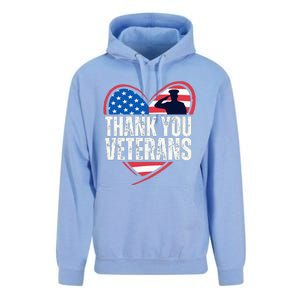 Thank You Veterans Day Memorial Day Partiotic Military Usa Unisex Surf Hoodie