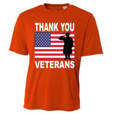 Thank You Veterans Gift Veterans Day Gift Cooling Performance Crew T-Shirt