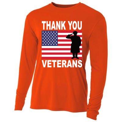 Thank You Veterans Gift Veterans Day Gift Cooling Performance Long Sleeve Crew