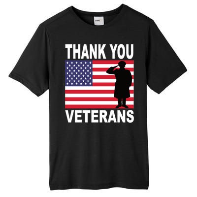 Thank You Veterans Gift Veterans Day Gift Tall Fusion ChromaSoft Performance T-Shirt