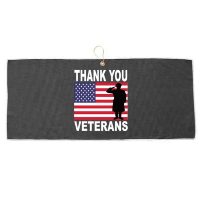 Thank You Veterans Gift Veterans Day Gift Large Microfiber Waffle Golf Towel