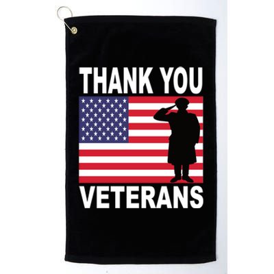 Thank You Veterans Gift Veterans Day Gift Platinum Collection Golf Towel