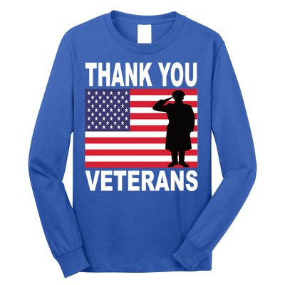 Thank You Veterans Gift Veterans Day Gift Long Sleeve Shirt