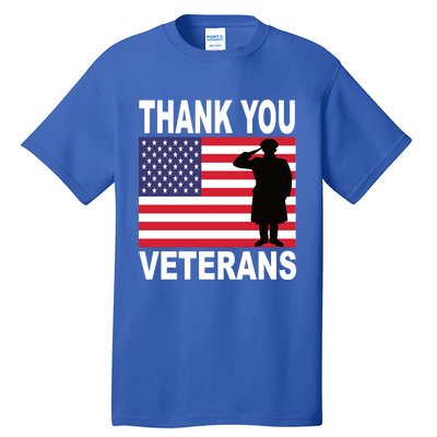 Thank You Veterans Gift Veterans Day Gift Tall T-Shirt