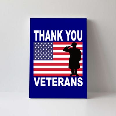 Thank You Veterans Gift Veterans Day Gift Canvas