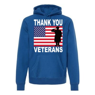 Thank You Veterans Gift Veterans Day Gift Premium Hoodie