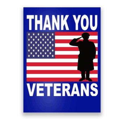 Thank You Veterans Gift Veterans Day Gift Poster