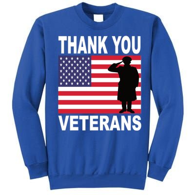 Thank You Veterans Gift Veterans Day Gift Tall Sweatshirt