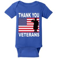 Thank You Veterans Gift Veterans Day Gift Baby Bodysuit