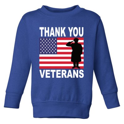 Thank You Veterans Gift Veterans Day Gift Toddler Sweatshirt