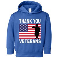 Thank You Veterans Gift Veterans Day Gift Toddler Hoodie