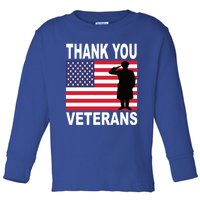 Thank You Veterans Gift Veterans Day Gift Toddler Long Sleeve Shirt