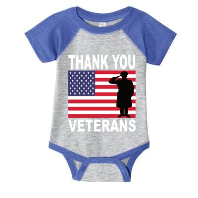 Thank You Veterans Gift Veterans Day Gift Infant Baby Jersey Bodysuit