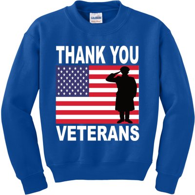 Thank You Veterans Gift Veterans Day Gift Kids Sweatshirt