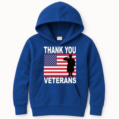 Thank You Veterans Gift Veterans Day Gift Kids Hoodie