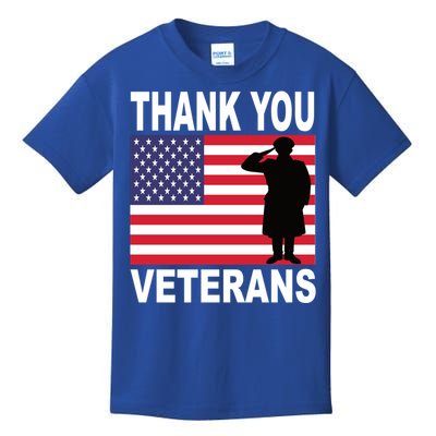 Thank You Veterans Gift Veterans Day Gift Kids T-Shirt