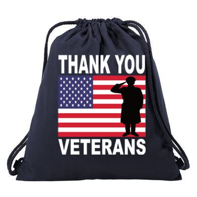 Thank You Veterans Gift Veterans Day Gift Drawstring Bag