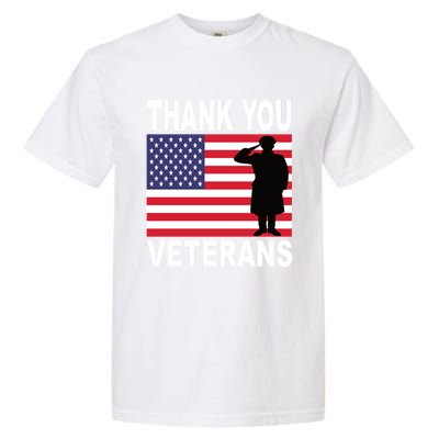 Thank You Veterans Gift Veterans Day Gift Garment-Dyed Heavyweight T-Shirt