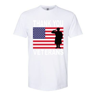 Thank You Veterans Gift Veterans Day Gift Softstyle CVC T-Shirt