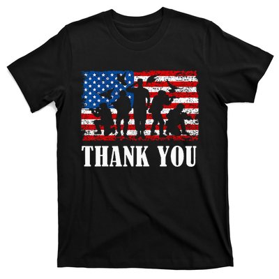 Thank You! Veterans Day & Memorial Day Partiotic Military T-Shirt