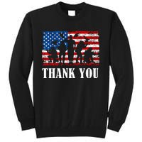 Thank You! Veterans Day & Memorial Day Partiotic Military Tall Sweatshirt