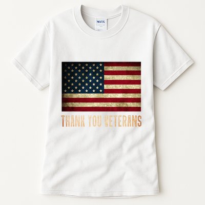 Thank You Veterans Day Military Life Army Affairs Grateful Tall T-Shirt
