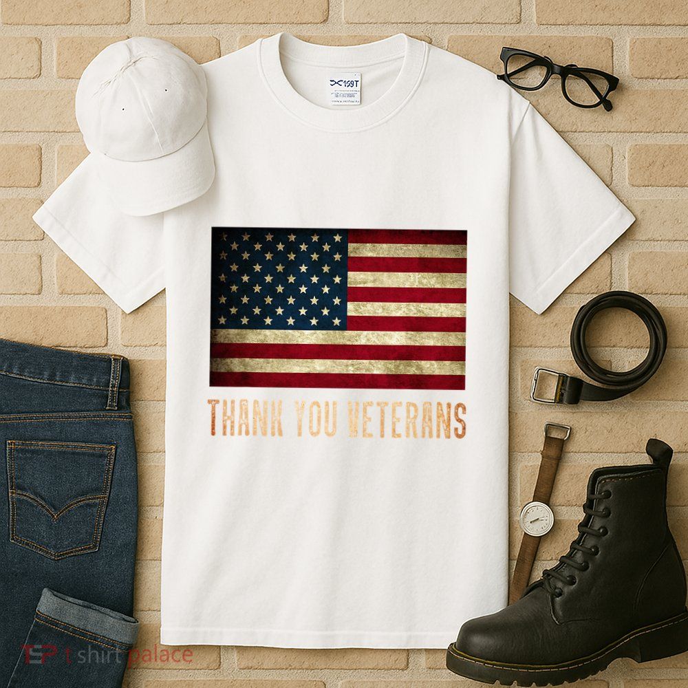 Thank You Veterans Day Military Life Army Affairs Grateful Tall T-Shirt