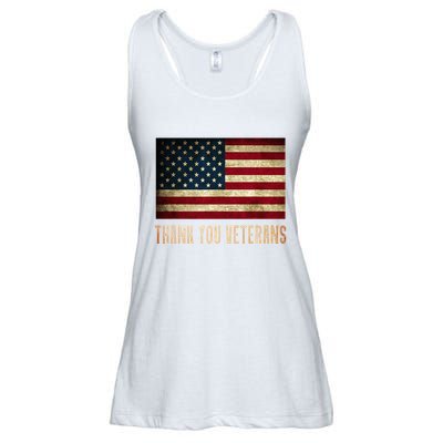 Thank You Veterans Day Military Life Army Affairs Grateful Ladies Essential Flowy Tank