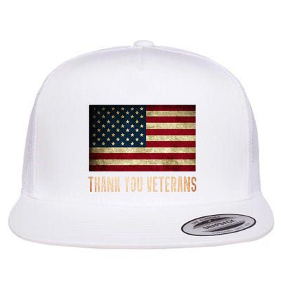 Thank You Veterans Day Military Life Army Affairs Grateful Flatbill Hat