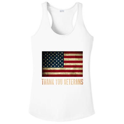Thank You Veterans Day Military Life Army Affairs Grateful Ladies PosiCharge Competitor Racerback Tank