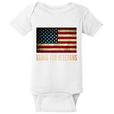 Thank You Veterans Day Military Life Army Affairs Grateful Baby Bodysuit