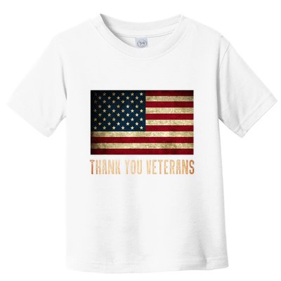 Thank You Veterans Day Military Life Army Affairs Grateful Toddler T-Shirt
