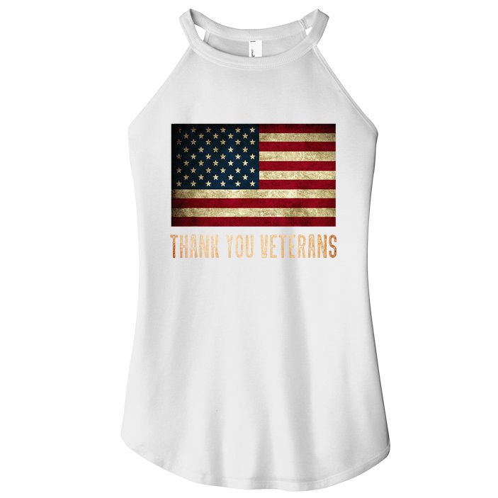 Thank You Veterans Day Military Life Army Affairs Grateful Women's Perfect Tri Rocker Tank