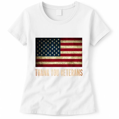 Thank You Veterans Day Military Life Army Affairs Grateful Womens T-Shirt