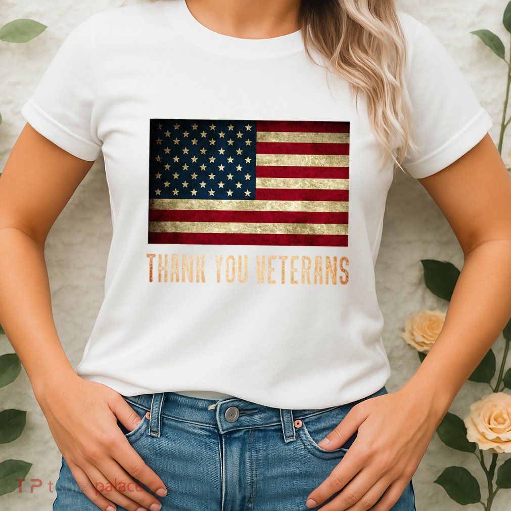 Thank You Veterans Day Military Life Army Affairs Grateful Womens T-Shirt