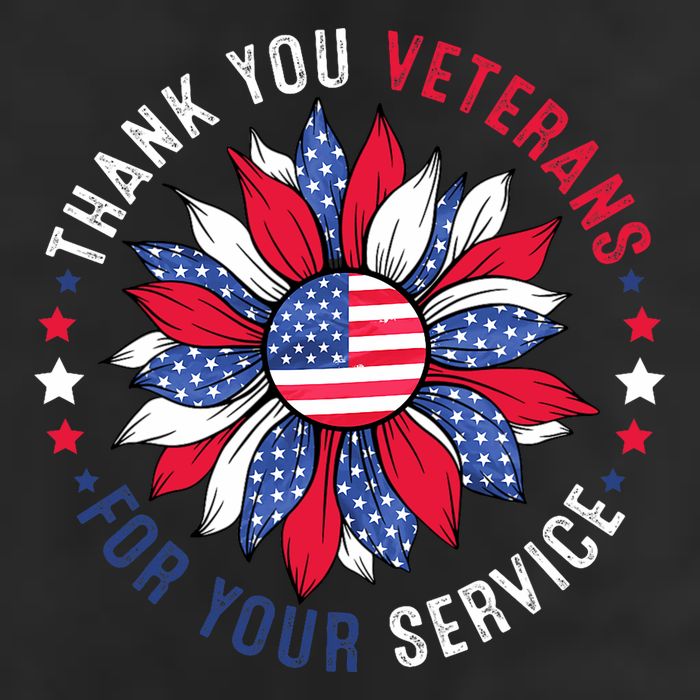 Thank You Veterans Sunflower Military Veterans Day Tribute Beanie